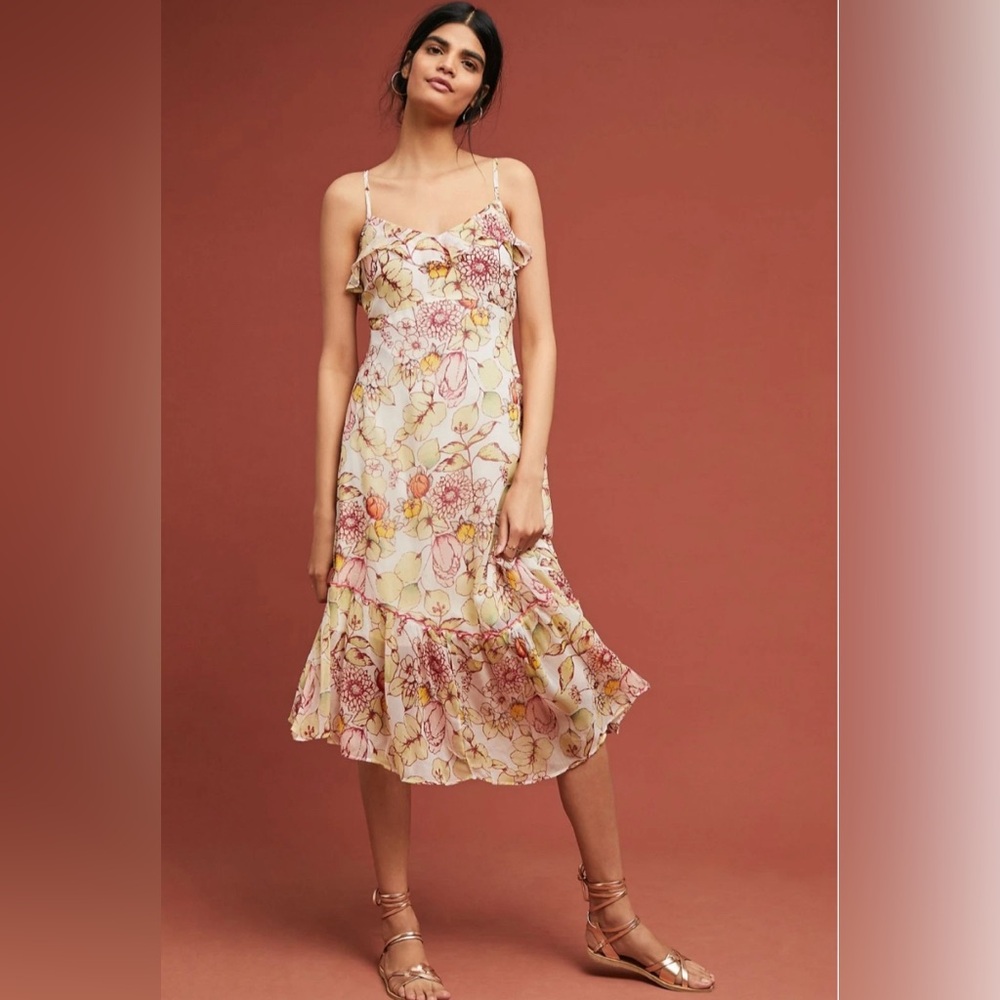 Anthropologie Meadow Rue Floral
Slip Dress size 16